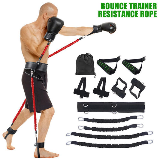Dispositivo de entrenamiento de fuerza para boxeo (brazos y piernas) – resistencia elástica