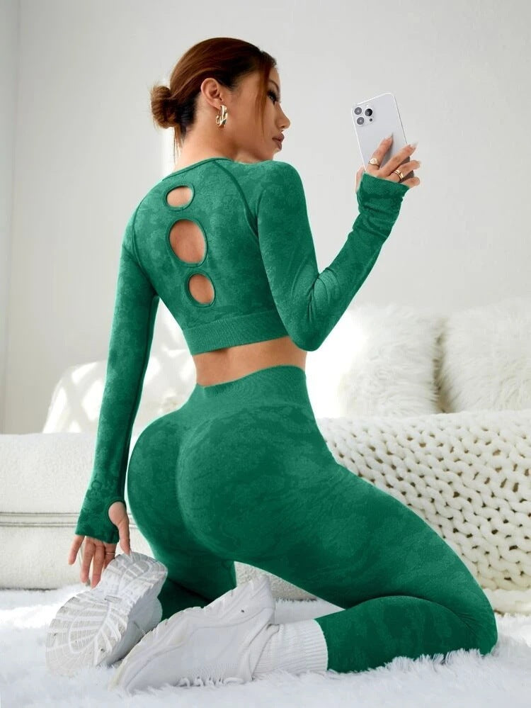 Conjunto de yoga para mujer (moda fitness)