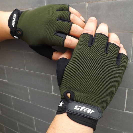 Guantes deportivos fitness antideslizantes (par)