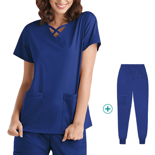 Ropa Médica Elástica Femenina de Secado Rápido para Odontología