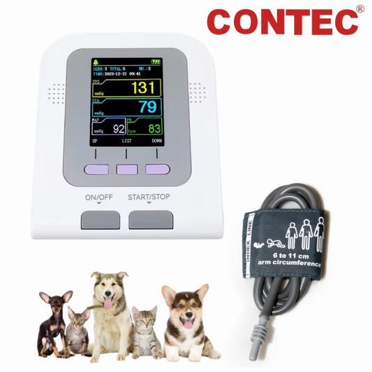 Tensiómetro veterinario digital CONTEC08A Vet (NIBP con brazalete)