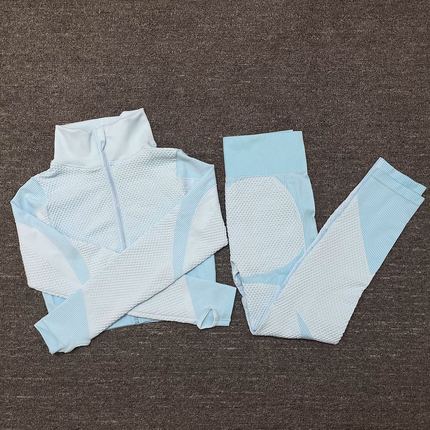 Conjunto deportivo de yoga 3 piezas (elástico)